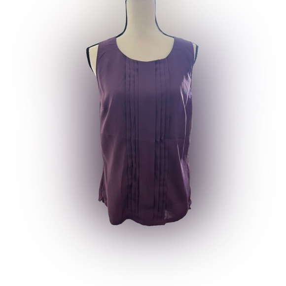 Merona - Silky Pleated Front Sleeveless Blouse - Picture 1 of 5